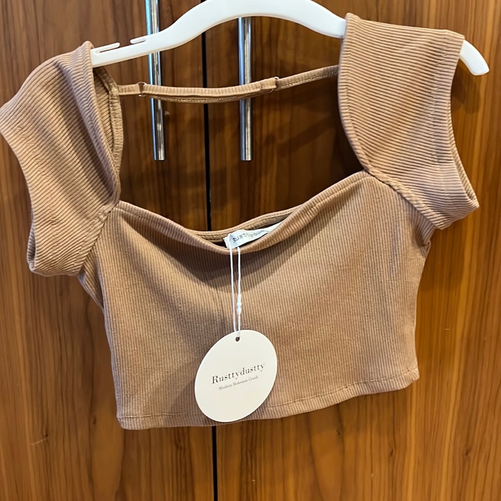 Rusty Dusty Tan Top NWT Sz XS